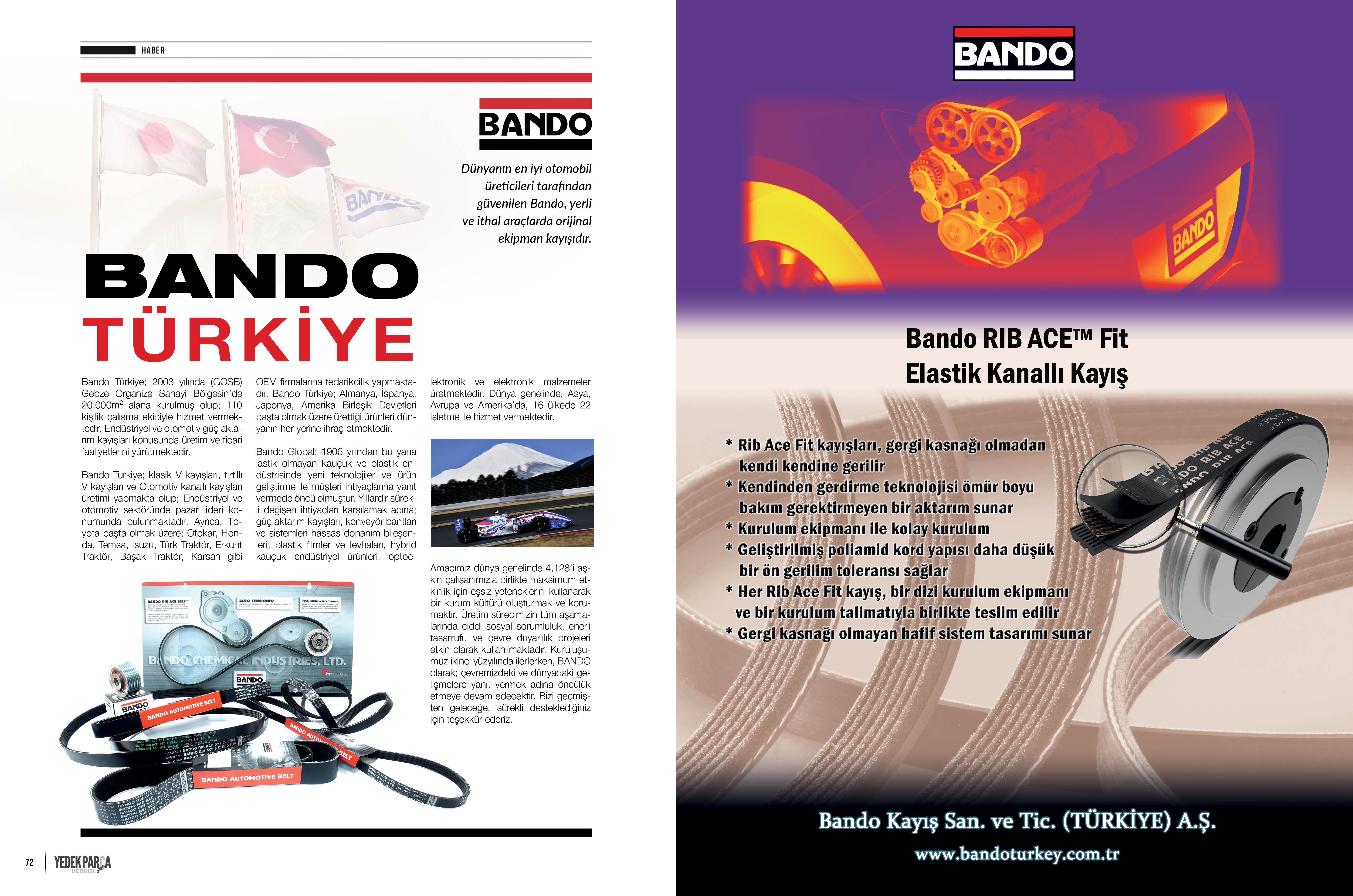 Bando Türkiye | Yedek Parça Dergisi | Ocak 2021