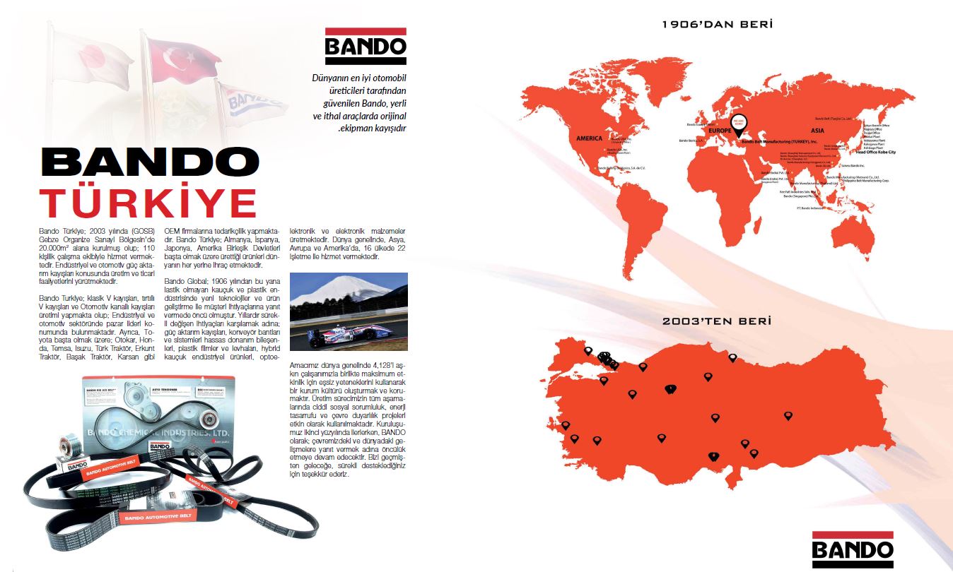 Bando Türkiye | Yedek Parça Dergisi | Temmuz 2021