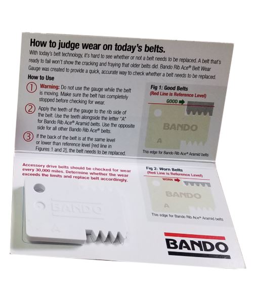 Bando Rib Ace® Belt Wear Gauge